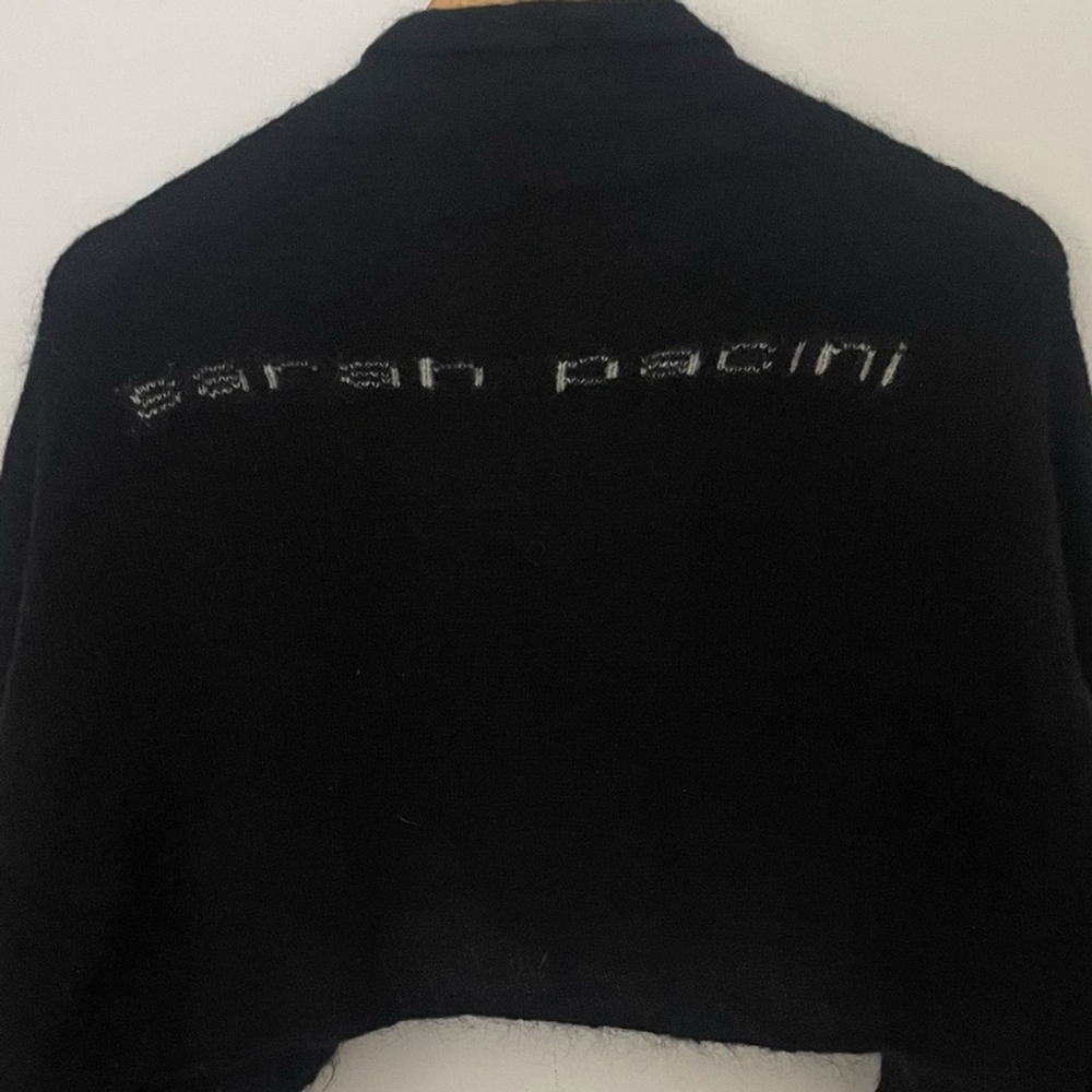 Sarah Pacini mohair Black Logo Back Made in Italy sweater - Picture 9 of 10